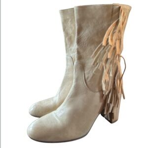 Free People boots Wild Rose Slouch Size 8.5 cream